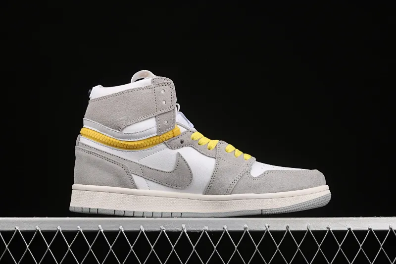 All categories Air Jordan Jordan series basketball shoes Air Jordan 1 High Z version Air Jordan 1 Switch "Light Smoke Grey" Smoke gray zipper J1 Joe 1 high-top cultural basketball shoes CW6576-100